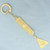 Italian Saint Christopher Key Chain in 18k Yellow Gold
