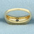 Tension Set  Diamond Solitaire Ring in 14k Yellow Gold