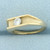 Tension Set  Diamond Solitaire Ring in 14k Yellow Gold