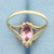 Morganite Heart Ring in 10k Yellow Gold