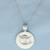 Do What You Love, Love What You Do Necklace in 14k White Gold