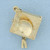 Graduation Cap Locket in 14k Yellow Gold