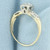 Vintage Diamond Engagement Ring in 14k Yellow and White Gold