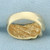 Smooth Cable Rope Ring in 14k Yellow Gold
