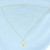 Modern Heart Necklace in 14k Yellow Gold