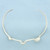 Three Bead Bangle Bracelet in Sterling Silver