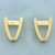 Modern Style Cufflinks in 14k Yellow Gold