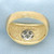 Mens Diamond Belcher Ring in 10k Yellow Gold