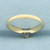 Emerald Shaped Diamond Solitaire Engagement Ring in 14k Yellow Gold