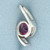 2ct Checkerboard Cut Pink Sapphire Pendant in 14k White Gold