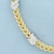 Italian Diamond Chevron Foxtail Bracelet in 14k Yellow Gold