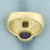 Amethyst and Citrine Pinky Ring in 14k Yellow Gold