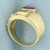 Amethyst and Citrine Pinky Ring in 14k Yellow Gold
