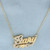 Diamond "Gary" Necklace in 14k Yellow Gold
