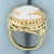 Large Vintage Shell Cameo Ring in 14k Yellow Gold