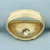 Vintage Old European Cut Diamond Solitaire Ring in 14k Yellow Gold