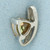Orange Sapphire Pendant in 14k Yellow Gold