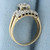 Rays of Love Diamond Designer Engagement Ring and Wedding Band Bridal Set in 14k Yellow Gold