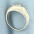 Diamond Pave Wave 2-Tone Ring in 14k White Gold with 14k Yellow Gold Accent