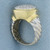 Pave Diamond Cable Design Ring in 18k Yellow and White Gold
