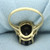 Garnet Solitaire Statement Ring in 14k Yellow Gold