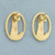 Lighthouse Nautical Button Earrings in 14k Yellow Gold