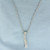 Italian Diamond Journey Necklace in 14k White Gold