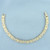 Vintage Men's Satin Finish Diamond Bracelet in 14k Yellow and White Gold