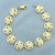Diamond Cut Sand Dollar Bracelet in 14k Yellow Gold