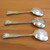 Gorham "Lancaster" Sterling Silver Round Bowl Soup Spoons Set of 3