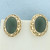 Vintage Jade Screw Back Non Pierced Ears Filigree Earrings in 14k Yellow Gold