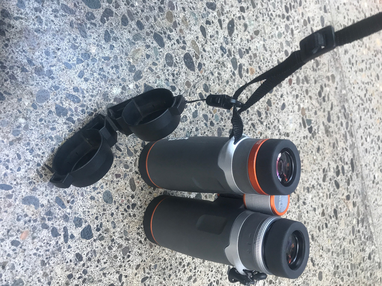 Lens cover attachment hardware Rick Young Outdoors Ultralight Bino