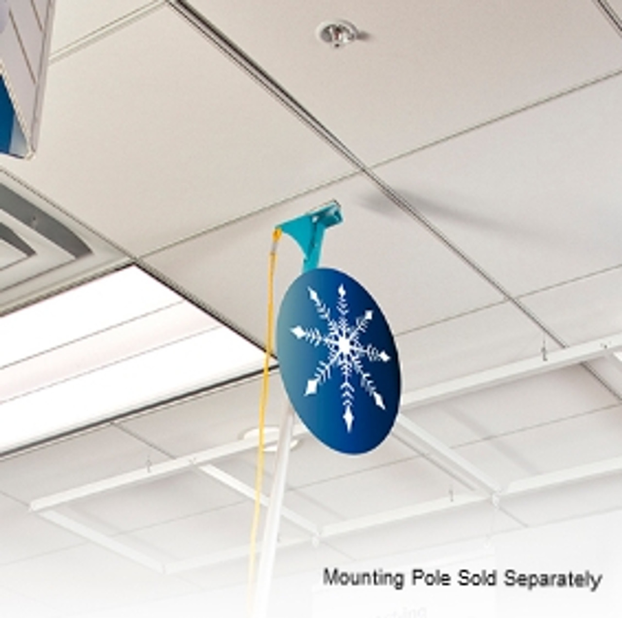 Magnetic Mini Hanging Banner Sign Holder For Ceilings