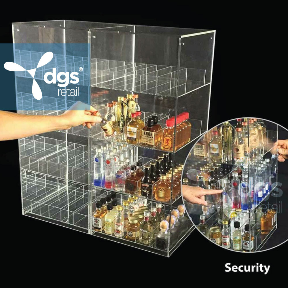 PALB24 Acrylic Mini Liquor Bottle Display HiCapacity Checkout Counter