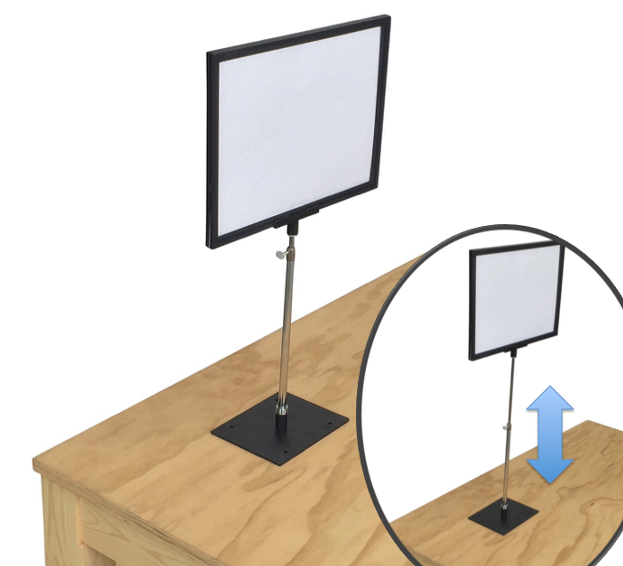 Details about   Acrylic Block Strong Magnetic Label Frame Desk Sign Holder Crystal Photo Frame