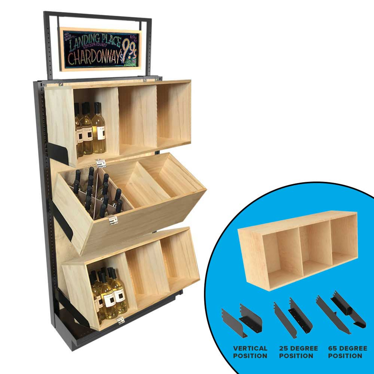 Crates & Pallet 10 in. Black Steel Shelf Bracket for Wood Shelving