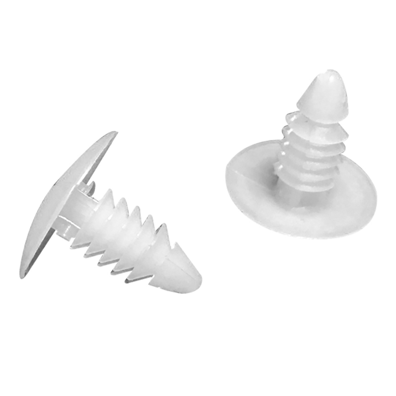 White Plastic Push Pin, Xmas Tree Clips, For 1/4-Inch Holes