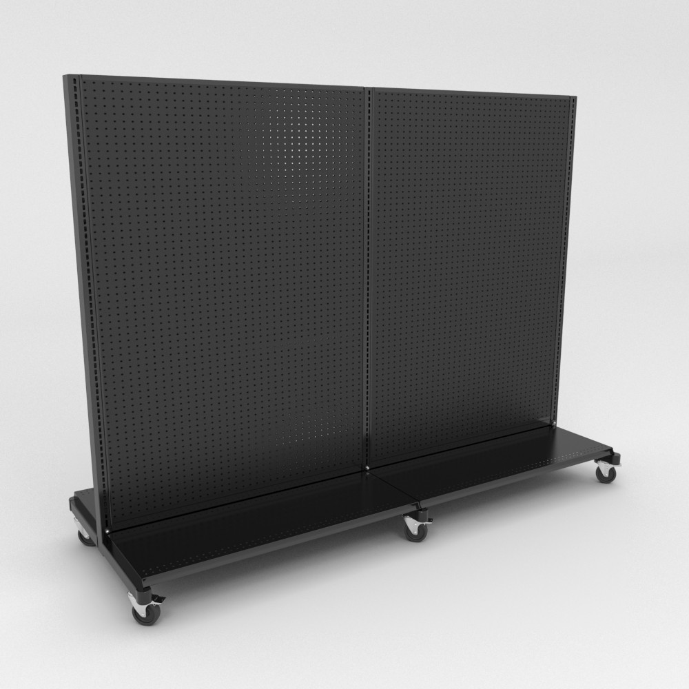 Lozier Gondola Shelving With Caster Wheels On Sale DGS Retail