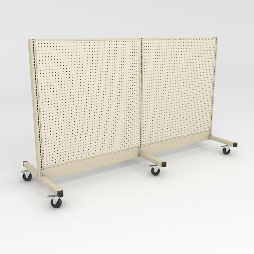 Rolling Lozier Gondolas Shelving with Wheels DGS Retail