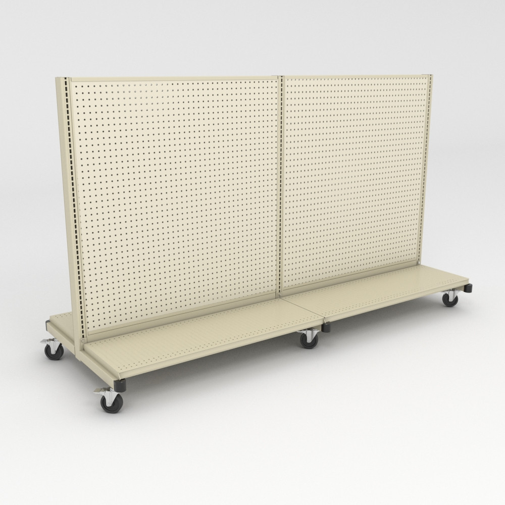 Rolling Lozier Gondolas Shelving with Wheels DGS Retail