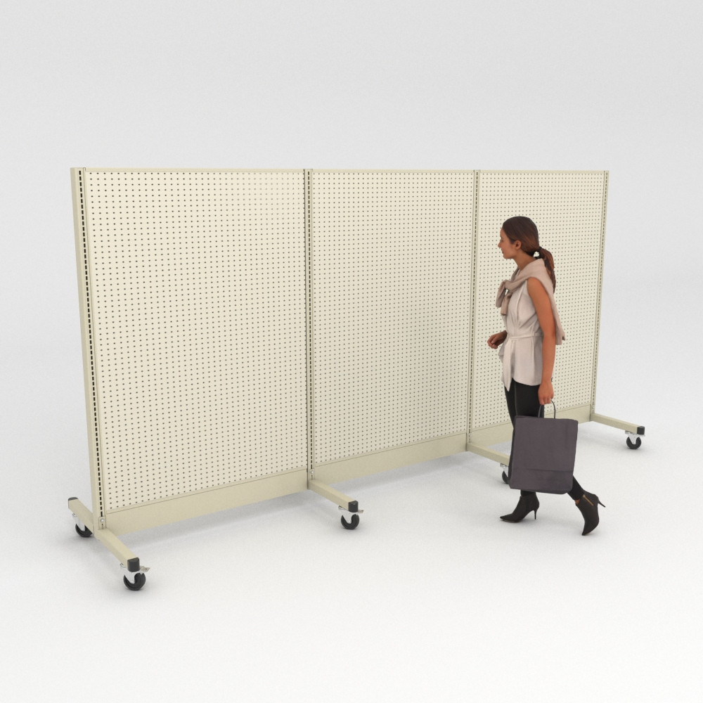 Rolling Lozier Shelving Gondolas on Casters DGS Retail