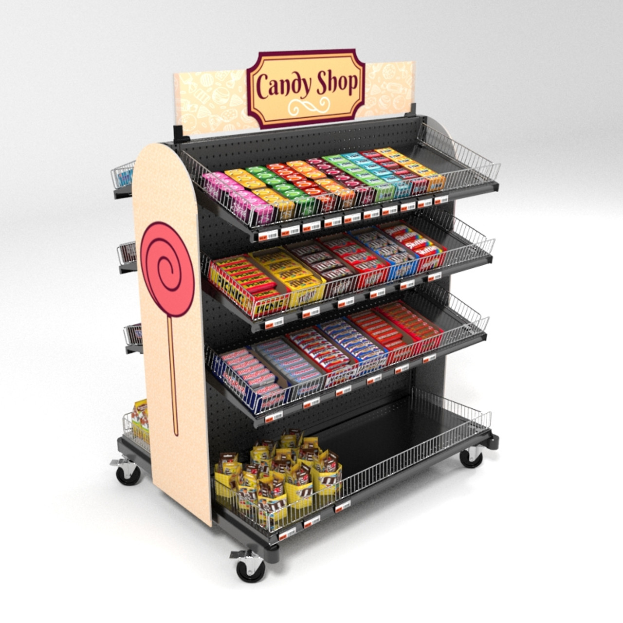 Wholesale Candy Displays Racks Mobile Gondolas Dgs Retail
