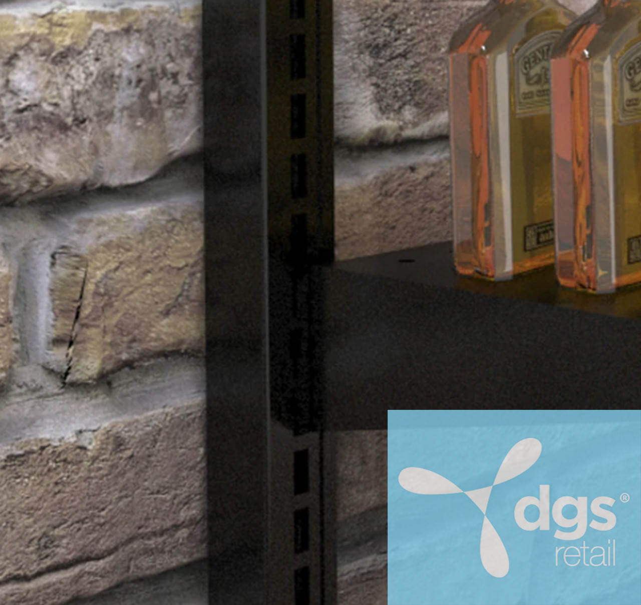 Lozier Wall Mount Upright Standards For Display Racks DGS Retail