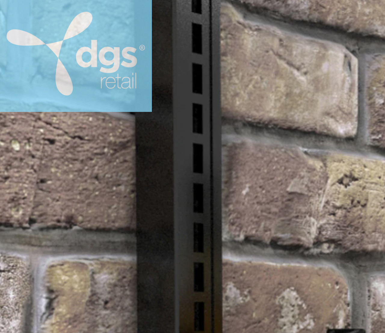 Lozier Wall Mount Upright Standards For Display Racks DGS Retail