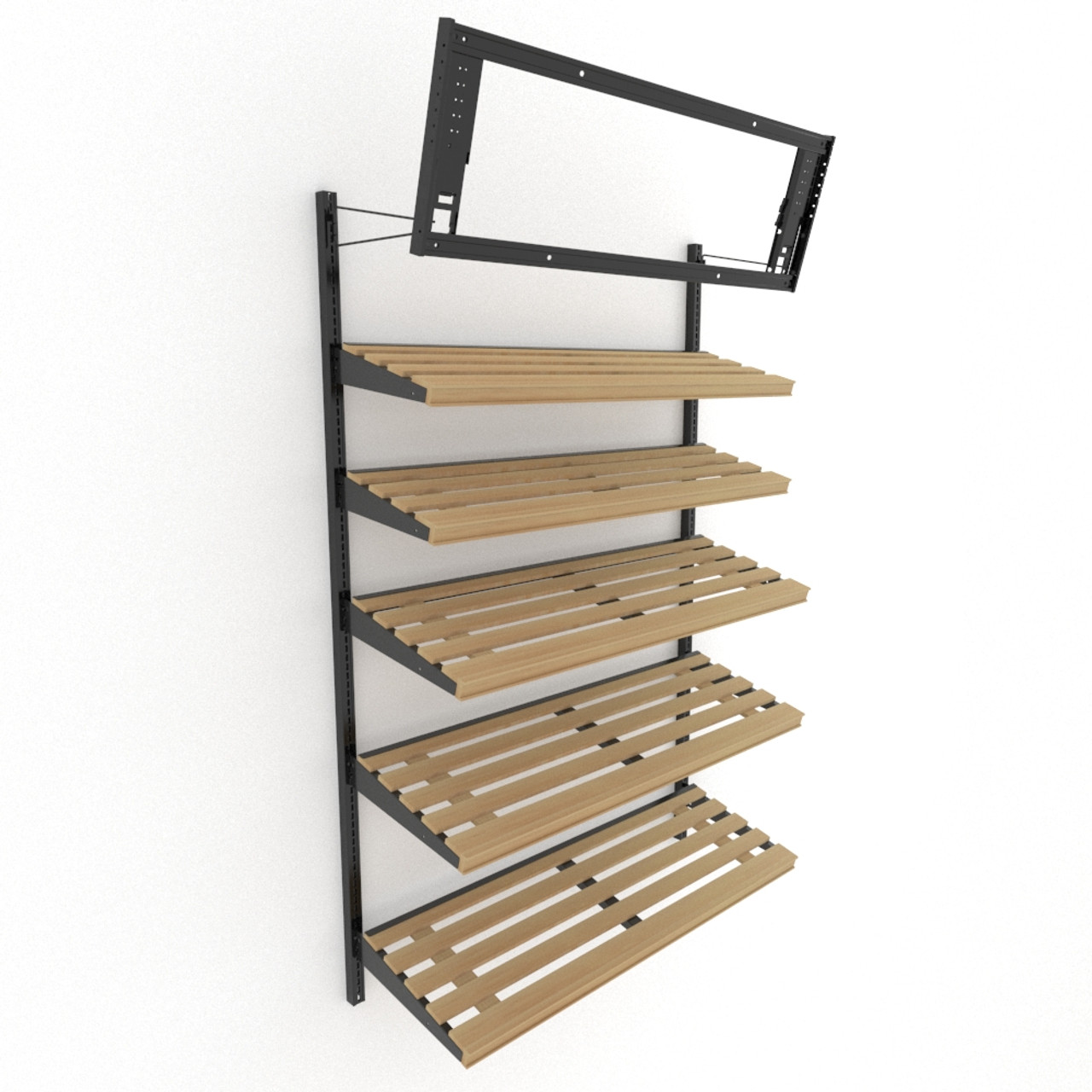 Wooden Lozier Wall Display Gondola Bakery | DGS Retail