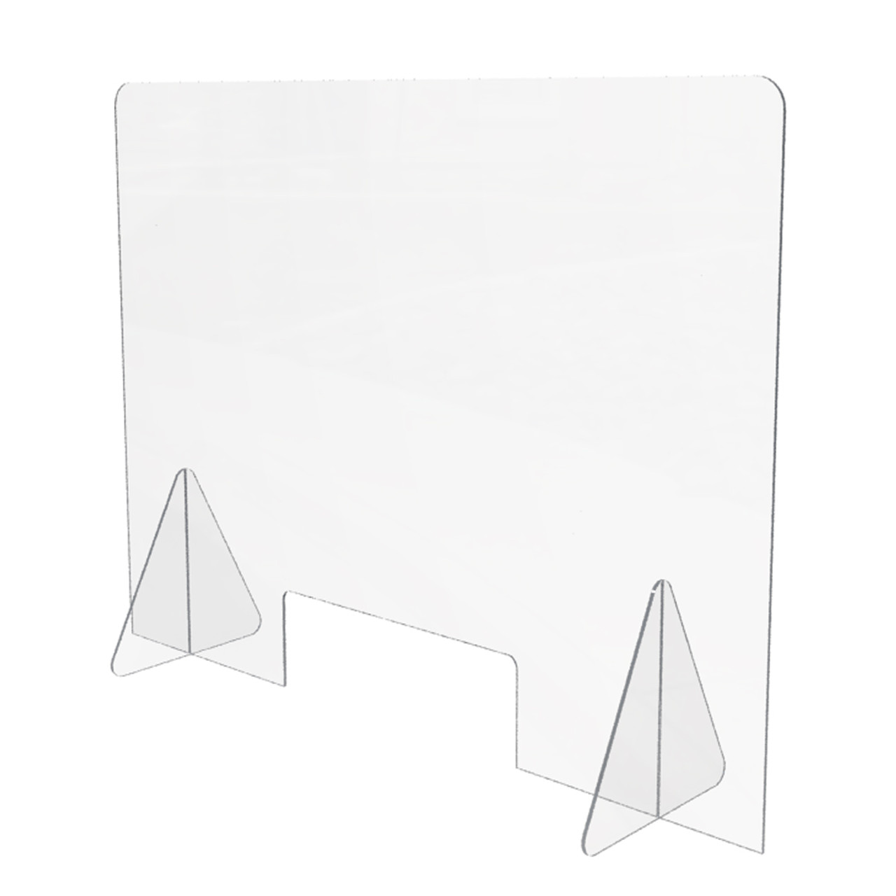  Clear Acrylic Panel  Free-standing Sneeze Guards for