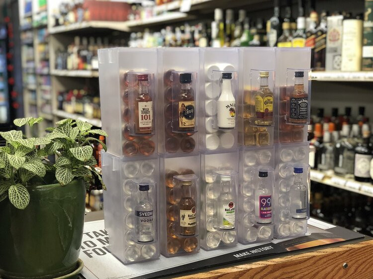 Shooter Displays Commercial Mini Liquor Nips Bottle Bins DGS Retail