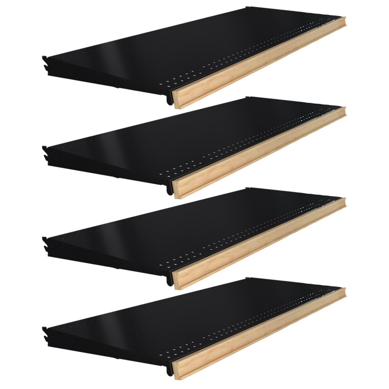 Pack Small Floating Shelves for Wall, Plastic Small Black Shelf 4