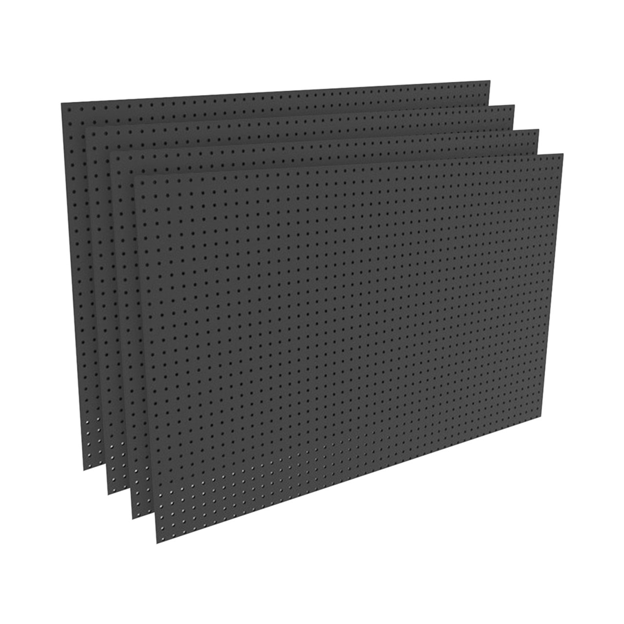 Black Wood Pegboard | 48W x 30H Panel | Garage Tool Storage | DGS