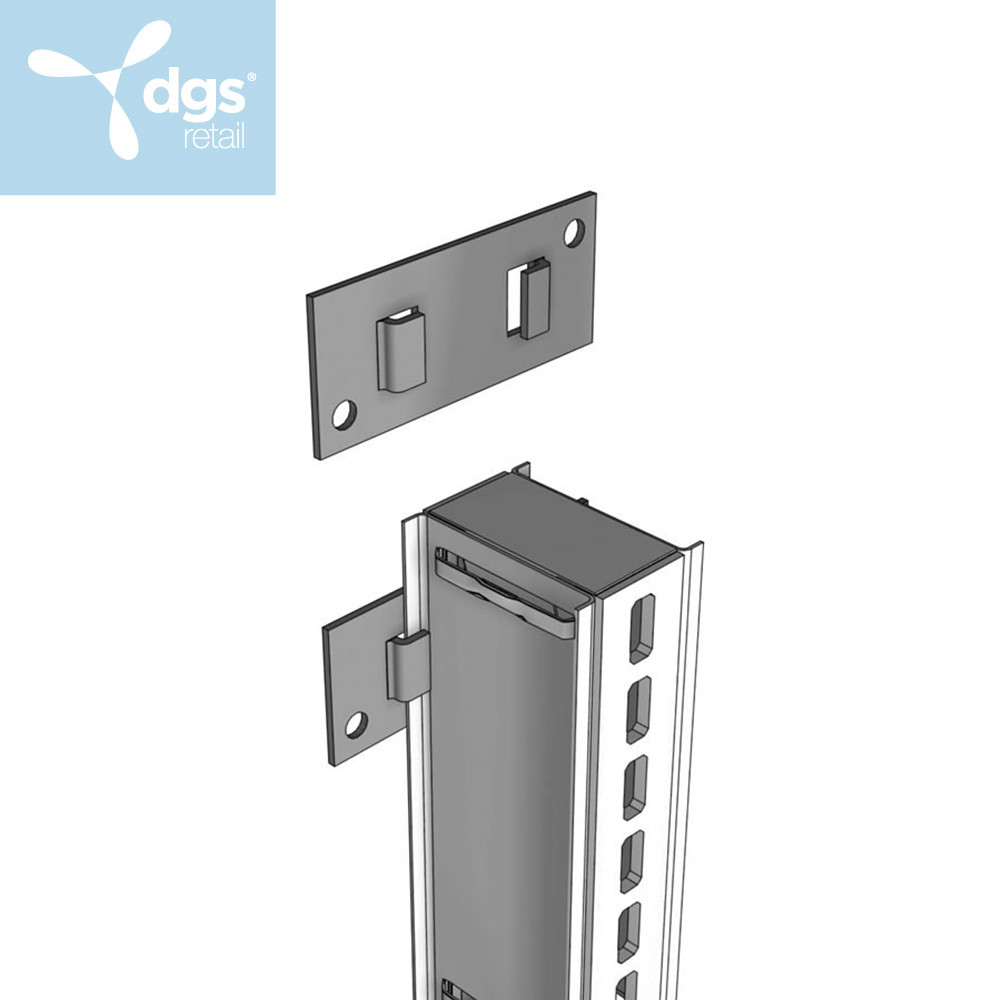Upright Wall Mount Bracket Lozier Gondola Parts DGS Retail